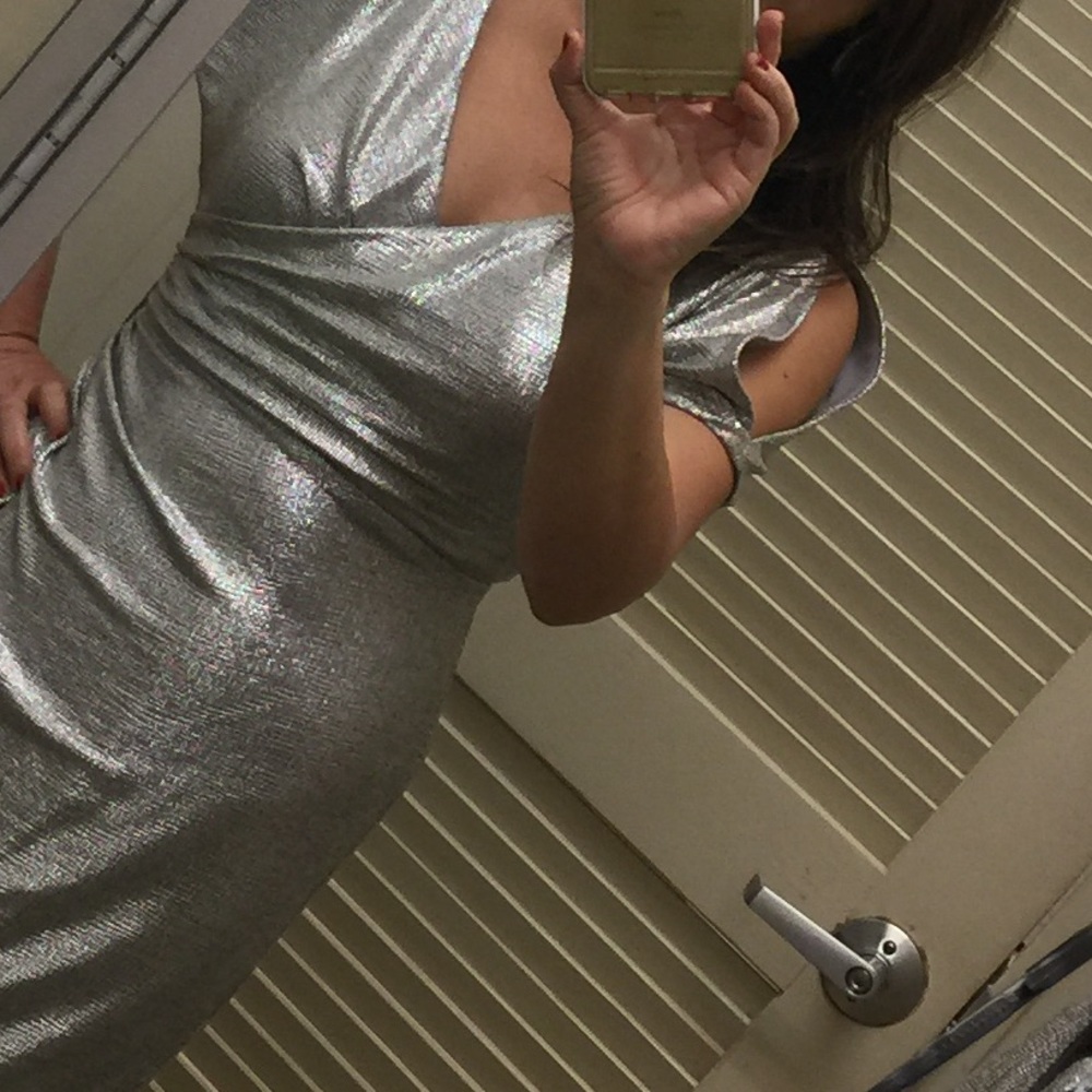 Ralph Lauren Silver Dress